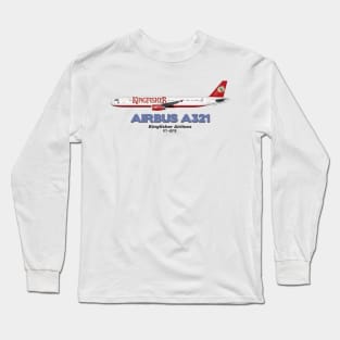 Airbus A321 - Kingfisher Airlines Long Sleeve T-Shirt